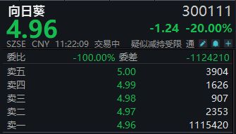 2026年首家!向日葵重组预案涉嫌误导性陈述被立案调查,开盘“20cm”跌停 2026年首家!向日葵重组预案涉嫌误导性陈述被立案调查,开盘“20cm”跌停