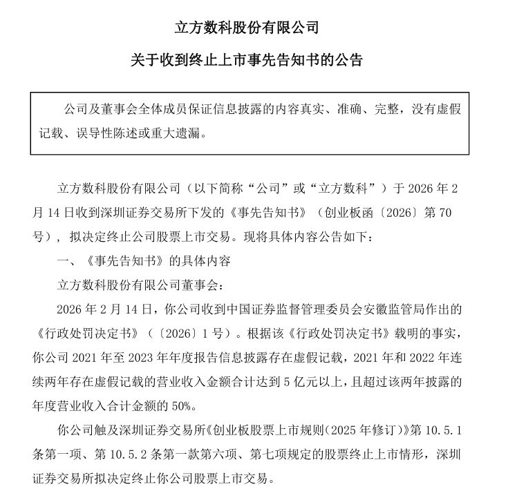 300344，拟终止上市！连续3年财务造假