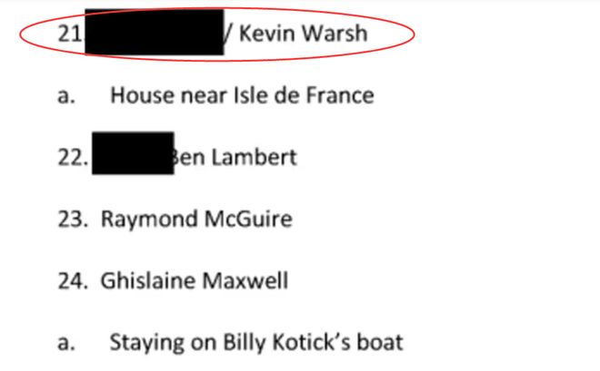 沃什也“上岛”?爱泼斯坦档案惊爆“新美联储主席提名人选” 沃什也“上岛”?爱泼斯坦档案惊爆“新美联储主席提名人选”