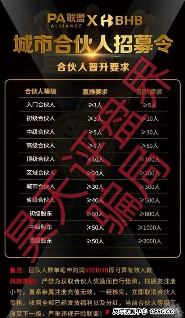 PA联盟（BHB交易所）资金盘骗局，泛亚联盟的平移重启盘，正在疯狂收割，即将
